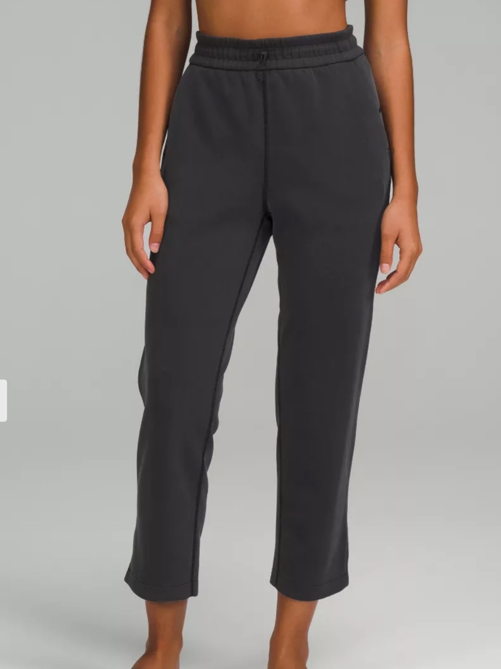 lululemon softstreme brushed Women's Charcoal Straight Leg Track Pants 14